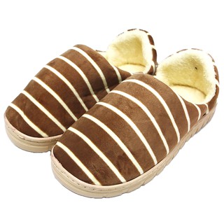 Pantufa Adulta Feminina Masculina Fechada Forrada Listrada