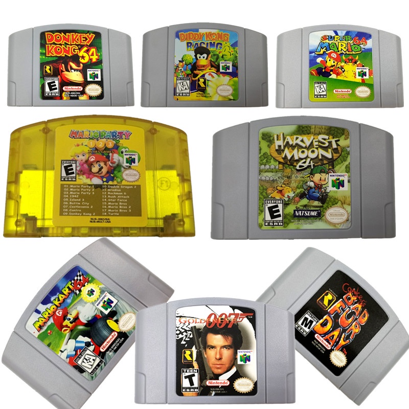 Jogos de Nintendo 64 Originais Americanos ou Nacionais - Cartucho Fita N64  - Mario / Zelda / 007 / Top Gear - Escorrega o Preço