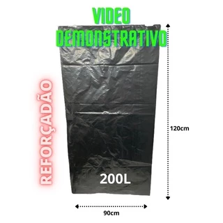 Saco para Lixo 200 Litros Reforçado 1KG