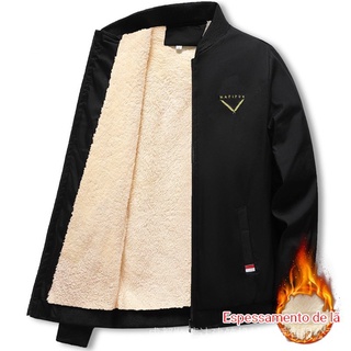 M-4XL Jaqueta De Veludo Masculina Outono/Inverno Casual Tendência Coreana Grossa À Prova De Vento