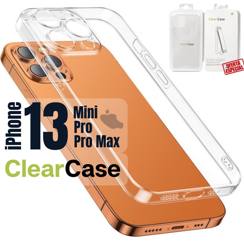 Capinha Case Clear Acrílico Transparente iPhone 13 Mini 13 Pro Max - Capa  Não Amarela