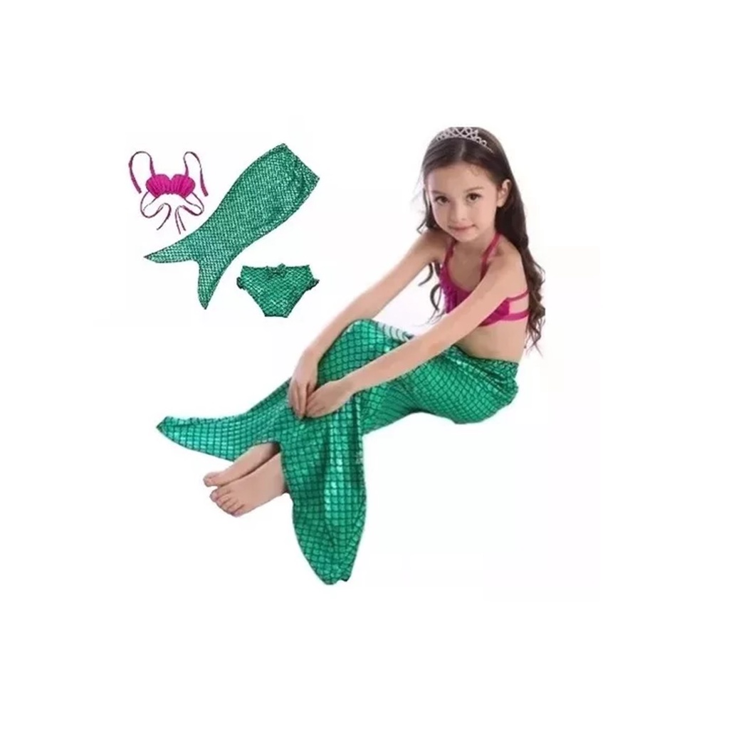 LMAA Vestido De Verão Pequena Sereia Menina Ariel Princesa Festa De  Aniversário Infantil De Carnaval Roupas GZDM