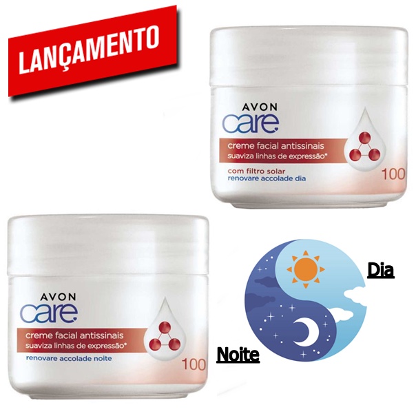 Avon Care Creme Facial Antissinais Reduz linhas de expressão