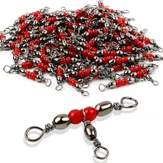 Sougayilang 20pcs Tackle De Pesca De 3 Vias Conector Giratório Em Ângulo Acessórios Joran Pancing Fishing