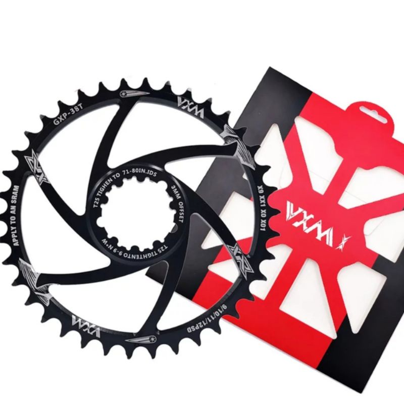Plateau SRAM CORONA XX SL EAGLE T-Type 34 Dents Noir - Pour Transmission SRAM MTB, 12V, Offset 3mm