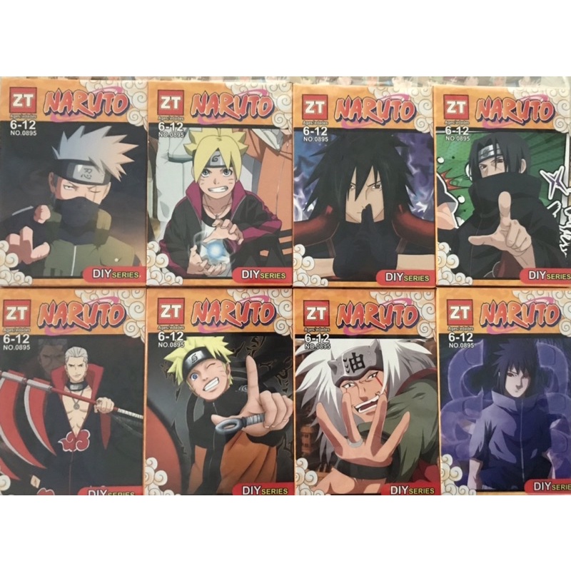 NARUTO セット　8個 Kit 8 caixa Blocos Naruto 8 in 1 Pronta Entrega | Shopee Brasil
