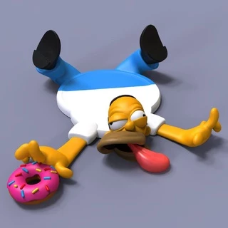 Porta copos - Homer Simpson Splash