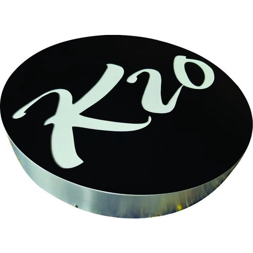 Luminoso - Para Lojas E Comércios - Aço Inox - 50cm.