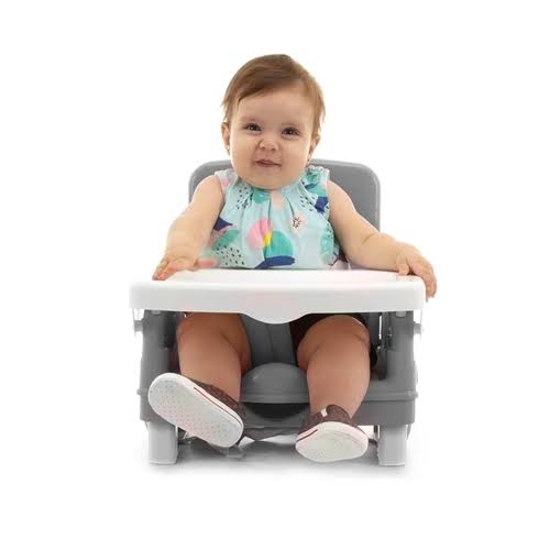 Cadeira De Alimentação Portátil Bebê Honey Cinza Maxi Baby