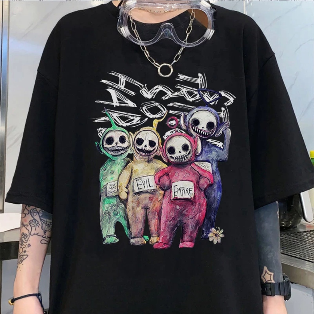 Camiseta Basica Camisa Teletubbies Punk Gotico Evil Empire Vintage