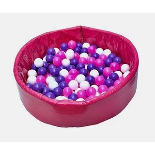 Piscina de Bolinha Espumada Pink ou Azul com 100 bolinhas