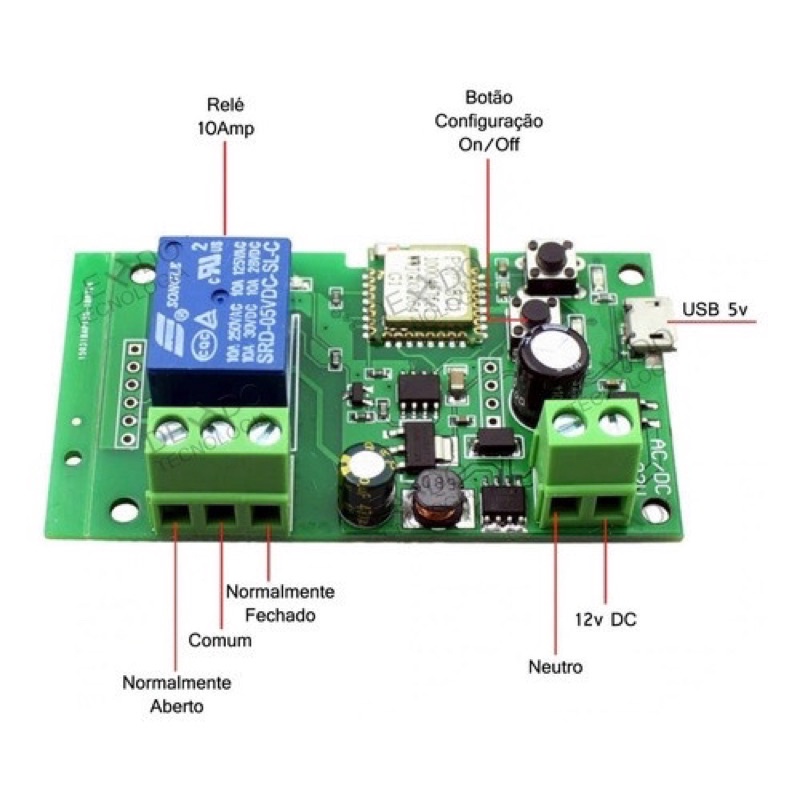 SONOFF de pulso 12v a pronta entrega