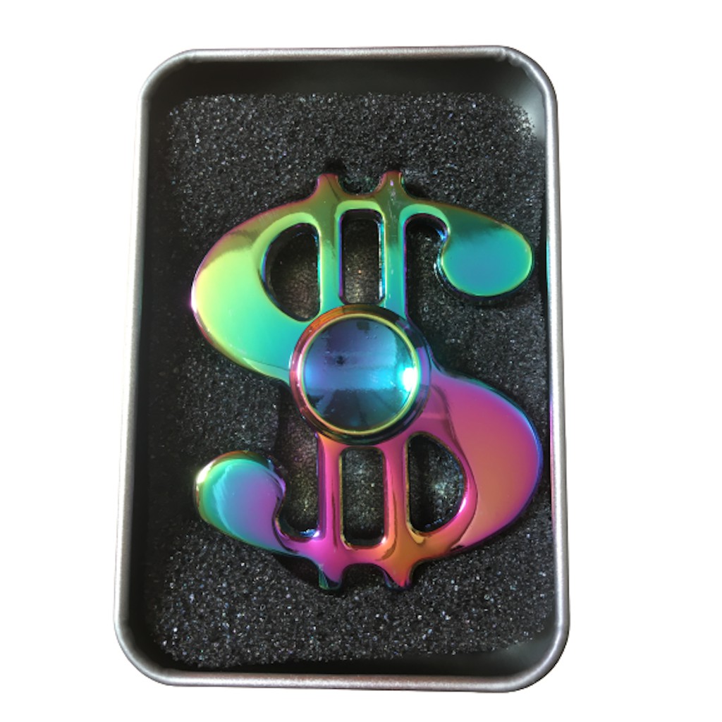 Fidget Hand Spinner Metal Rainbow Multicolorido Raro | Shopee Brasil
