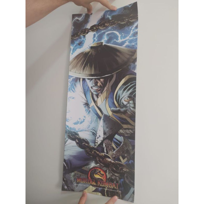 Arquivo Mortal Kombat - Poster do Raiden no filme de Mortal Kombat.