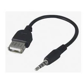 Cabo Adapt Usb Pendrive Fêmea 3,5m P2 Entrada Auxiliar