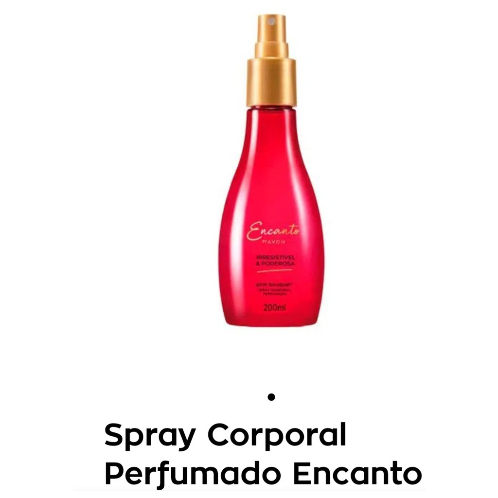 Spray corporal encanto irresistivel & poderosa 200ml | Shopee Brasil