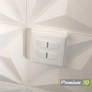 Acabamento de Tomada para Parede 3D - 4x4 | 12 cores