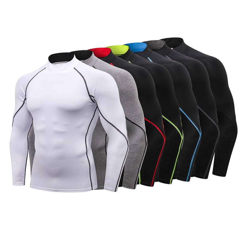 Camiseta Compressão Adidas Sport Alphaskin 3S Manga Longa Masculina - Cinza  Claro