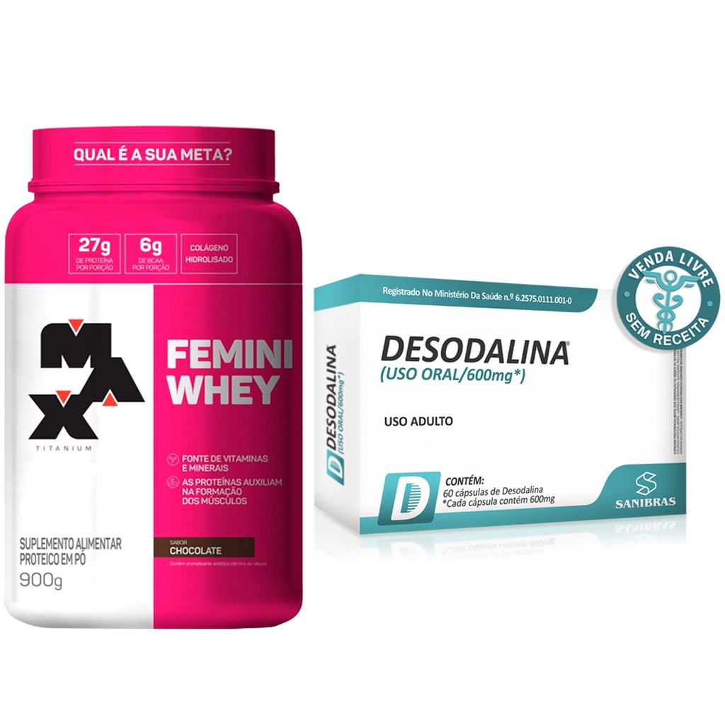 Whey feminino sale max titanium