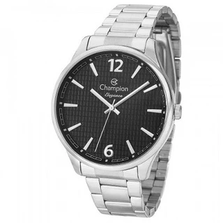 Relógio Champion Masculino Prata Analógico A Prova D'Água Original Presente Moda Gift Aniversário Tendência Estilo Homem Esposo Marido Namorado Pai Barato CN27670T