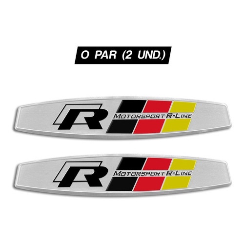 Emblema Motorsport R Line Gol Golf Jetta Amarok Tiguan (par) | Shopee ...