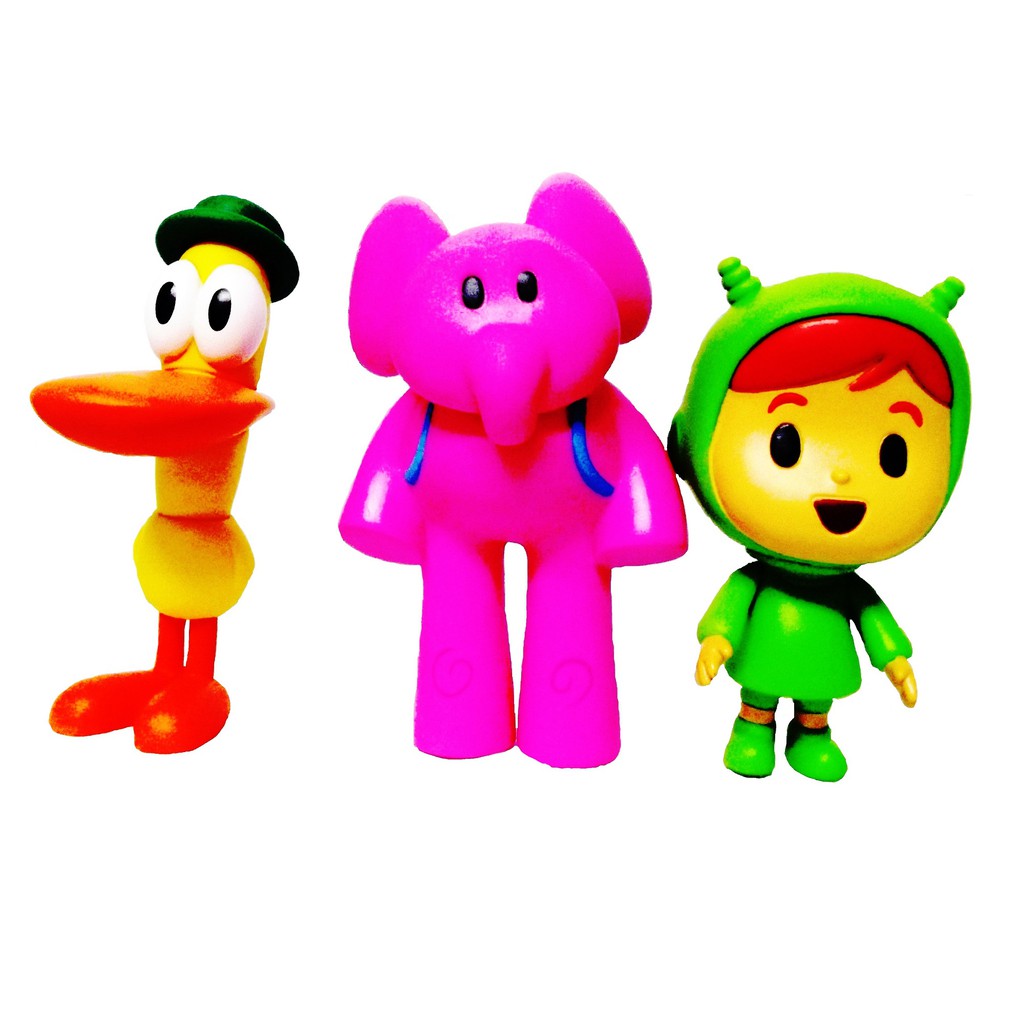 Pato, Elly E A Nina (bonecos De Vinil) - Kit Da Turma Do Pocoyo Cardoso ...