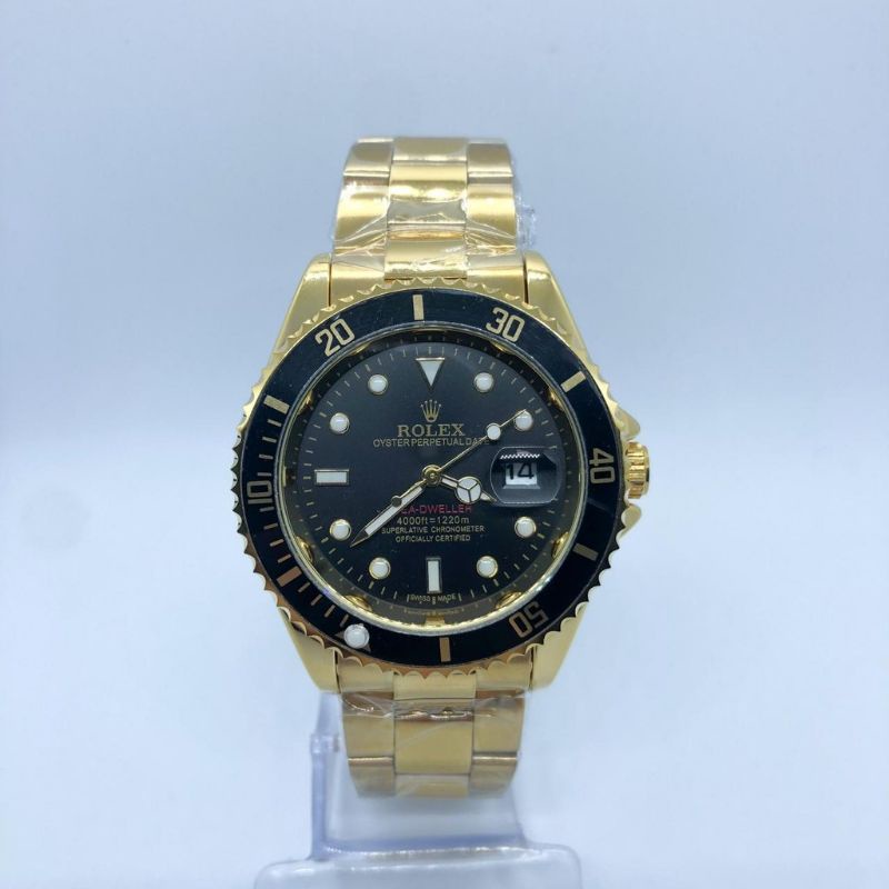 relógio rolex masculino submariner dourado fundo preto luxo | Shopee Brasil