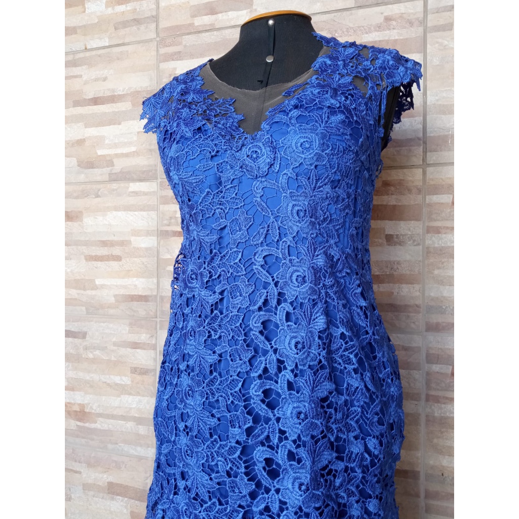 Vestido de best sale renda guipir