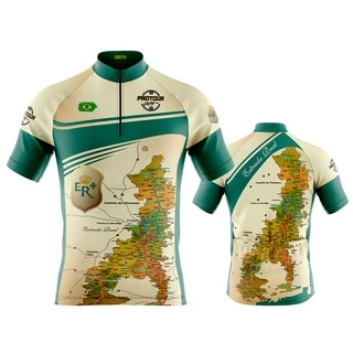 Camisa Ciclismo Masculina MTB Manga Curta Estrada Real Secagem Rápida Respirável Proteção UV50+