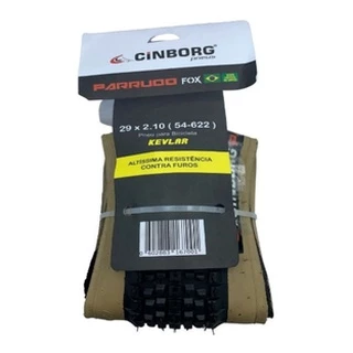 Pneu 29 Cinborg Bicicleta Aro 29x2.10 Fox Kevlar Faixa Bege