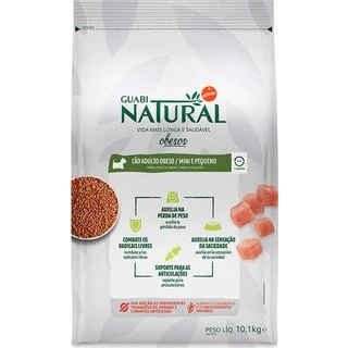 Ração Guabi Natural Frango para Cães Adultos Obesos Raças Mini e Pequeno Obesidade 10KG