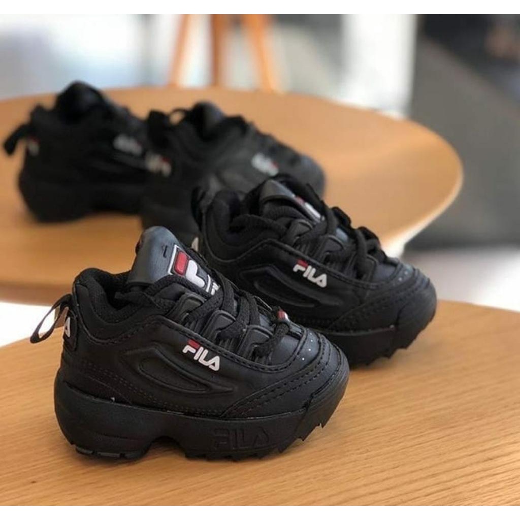 Tenis da 2025 fila infantil preto