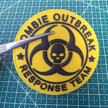 Zombie Outbreak Response Team Biohazard Pin - 32mm Metall-Anstecker Für Cosplay & Horror-Fans