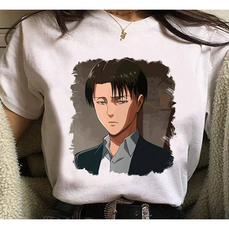 Camiseta Anime Levi Shingeki No Kyojin Attack On Titan Unissex Shopee Brasil 0412