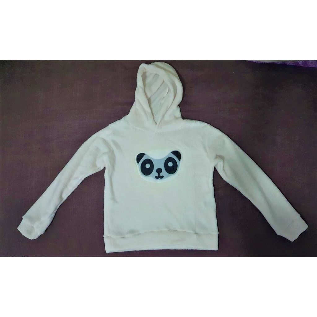 Blusa de frio infantil menina estampa panda com pelinho Shopee