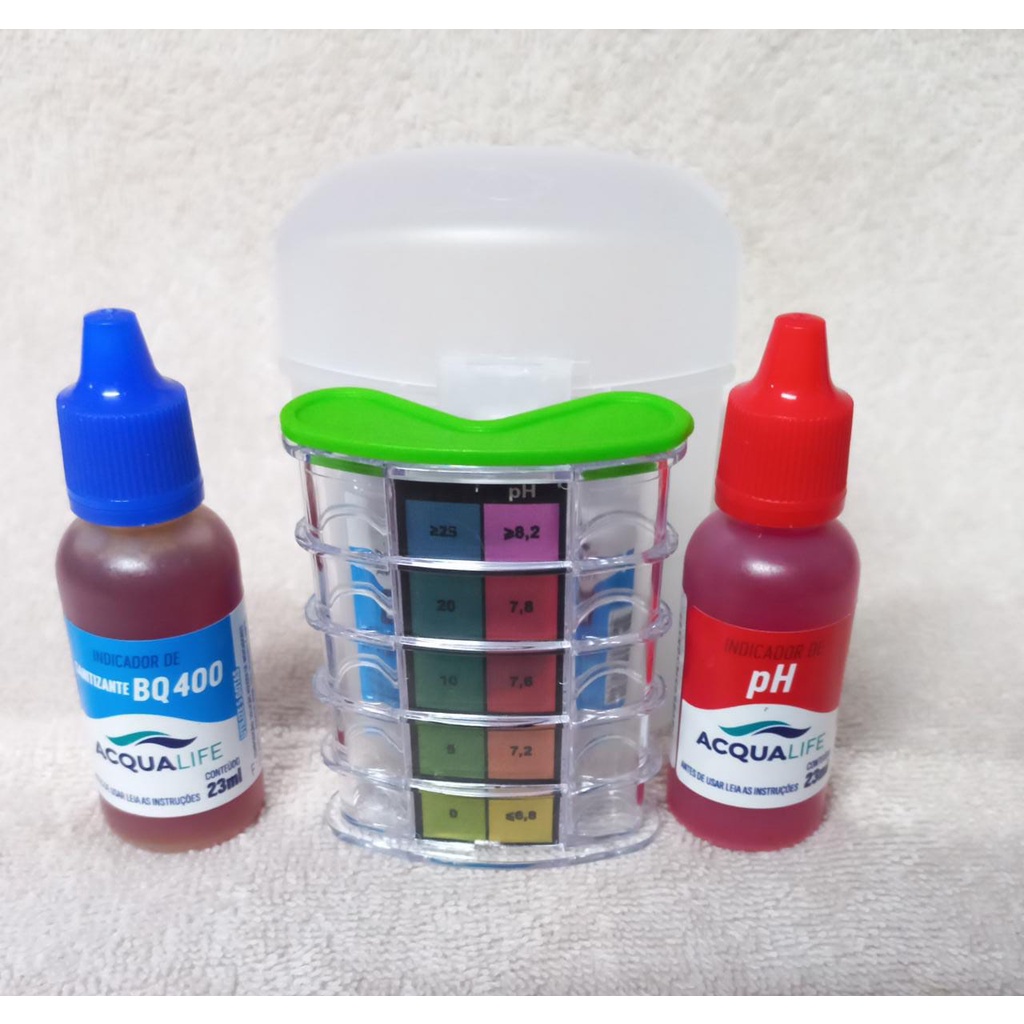 Kit teste ph+ Sanitizante | Shopee Brasil