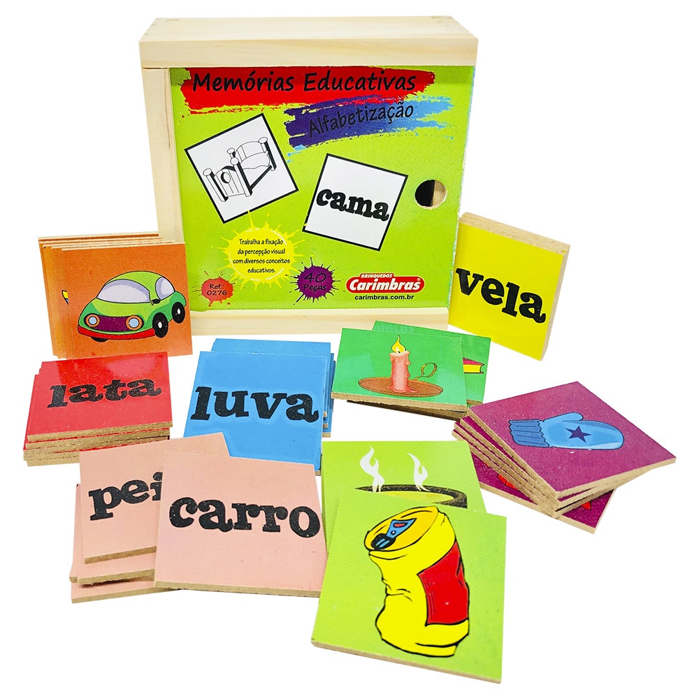 Jogo de Alfabetização Formar Palavras Com Letras do Alfabeto - Bambinno -  Brinquedos Educativos e Materiais Pedagógicos