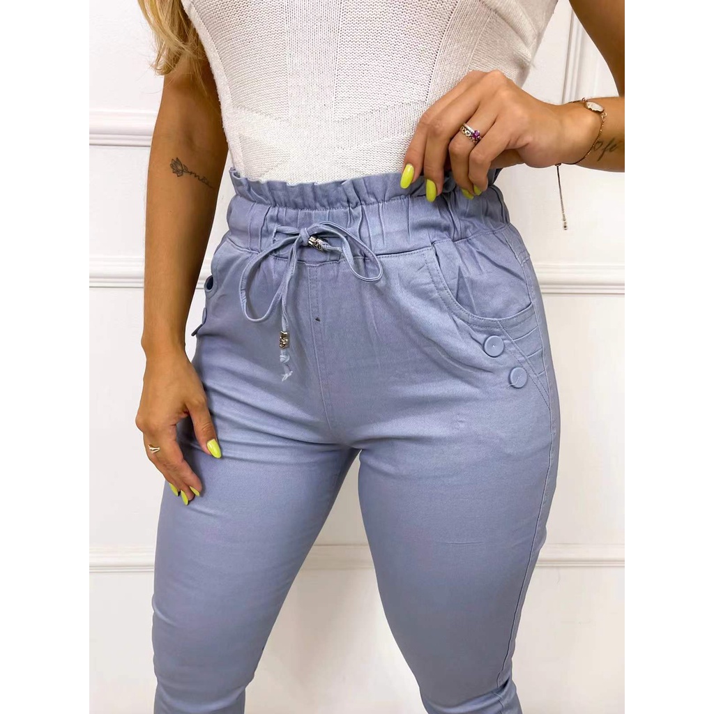 Calça Sarja Estica Com Corta e Botões 3RD SD2291B | Shopee Brasil