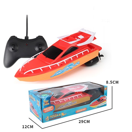 Barco De Corrida Controle Remoto Elétrico 2.4G Brinquedo De Água Anticolisão XKAH