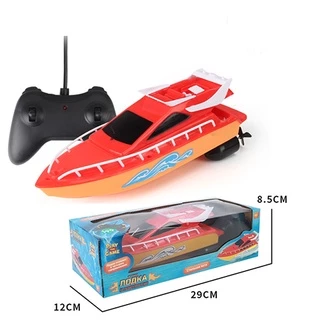 Barco De Corrida Controle Remoto Elétrico 2.4G Brinquedo De Água Anticolisão XKAH