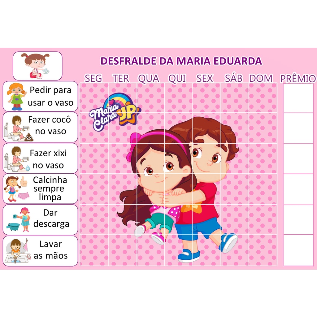 Quadro de Rotina Infantil - Painel Educativo - CriaMente Jogos