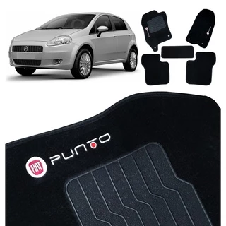 Jogo De Tapete Carpete Punto 2012 Á 16 17 2018 5 Pçs Preto