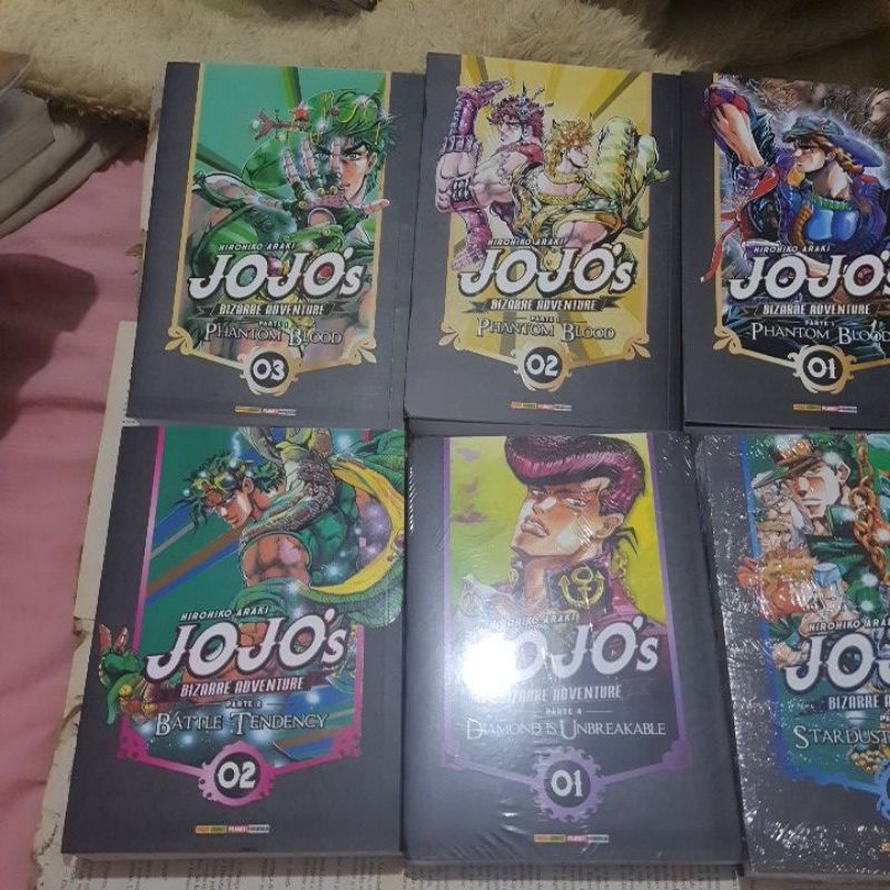 Mangá Jojo's bizarre adventure parte 1, 2, 3 e 4 volumes variados avulsos