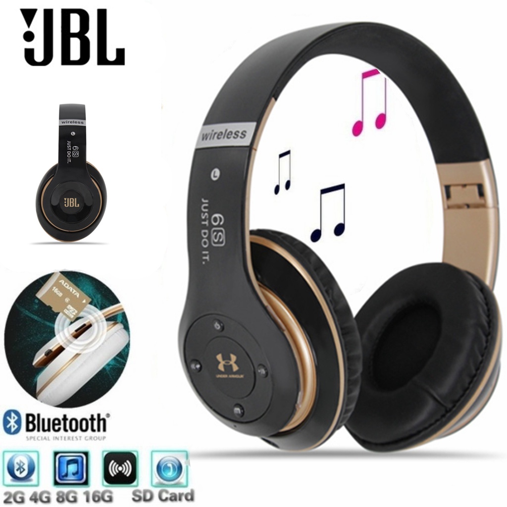 Fone De Ouvido JBL Bluetooth Sem Fio Super Bass Com Microfone