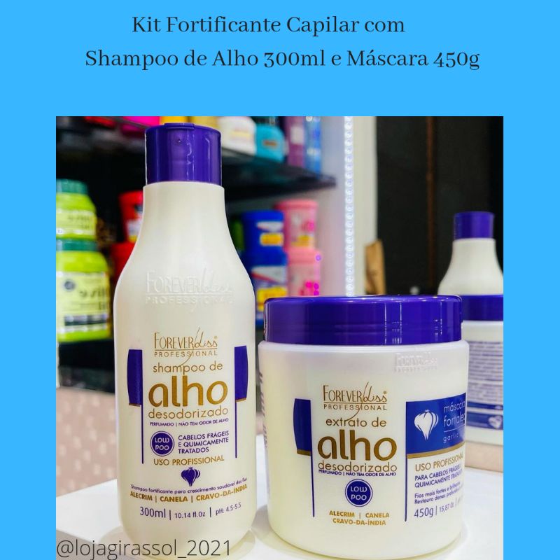 Kit Forever Liss Fortificante Capilar Shampoo 300Ml + Máscara 450g
