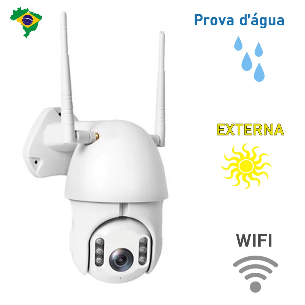 Camera de Segurança Wifi Externa Prova D Água | Shopee Brasil