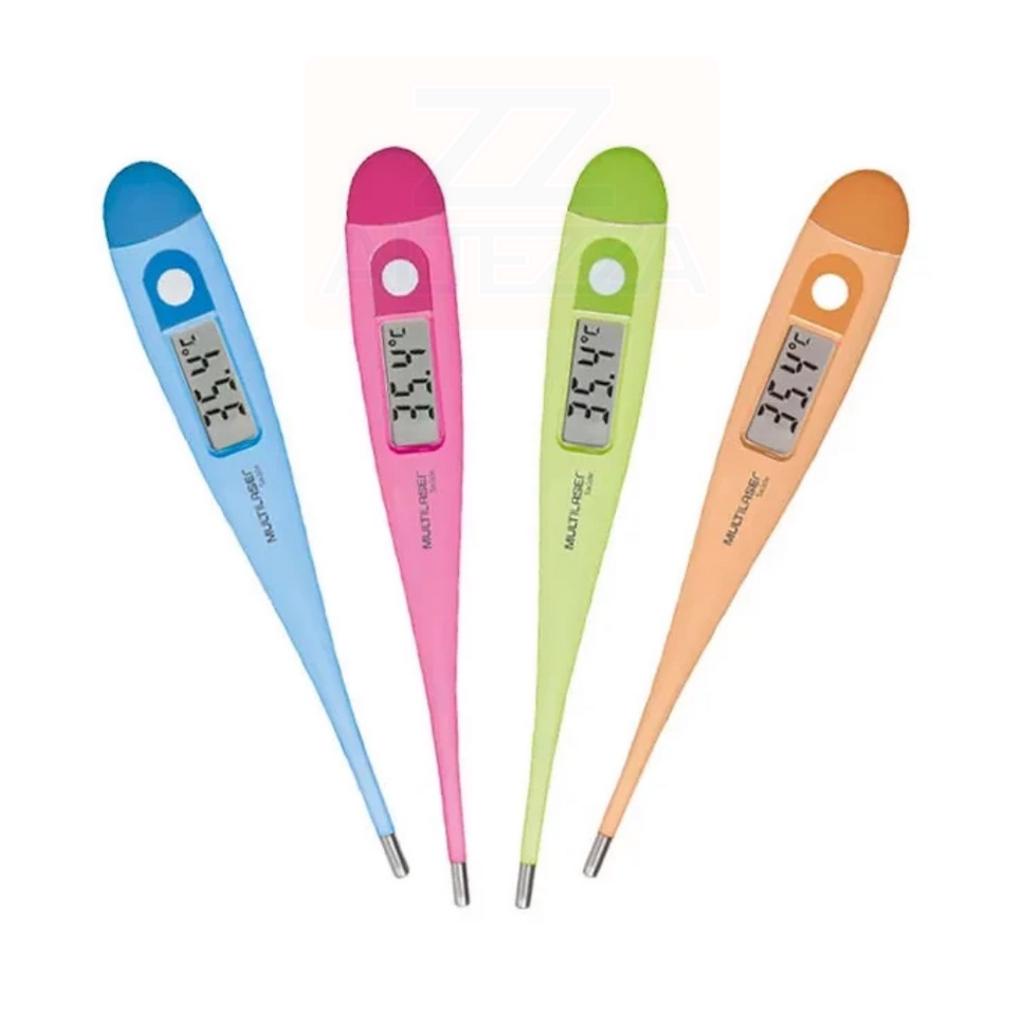 Termometro Digital Clinico Multilaser Colorido - Verde, Rosa, Laranja e ...