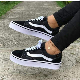 Vans feminino preto mercado hot sale livre