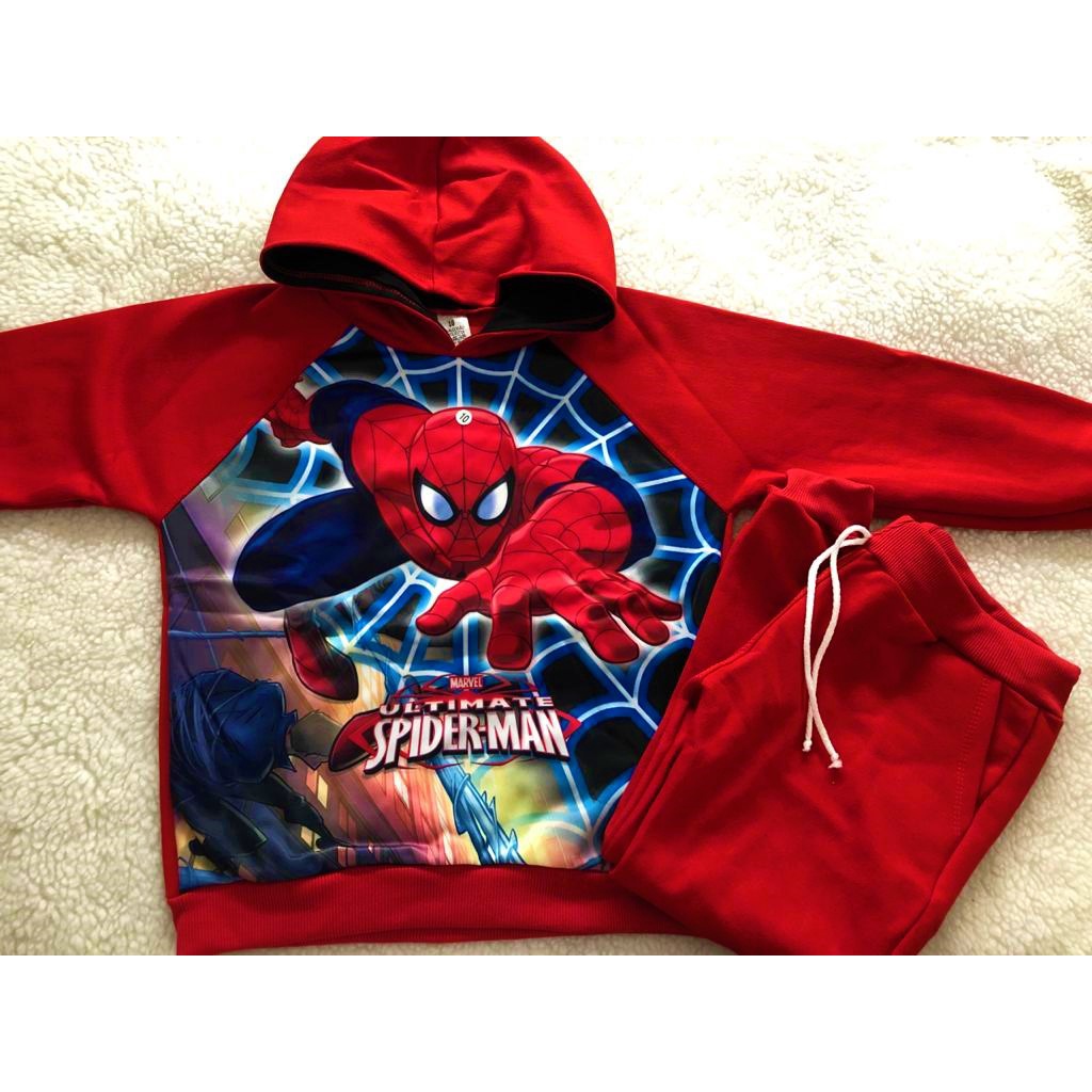Conjunto Moletom Infantil Homem Aranha - Super Qualidade | Shopee Brasil