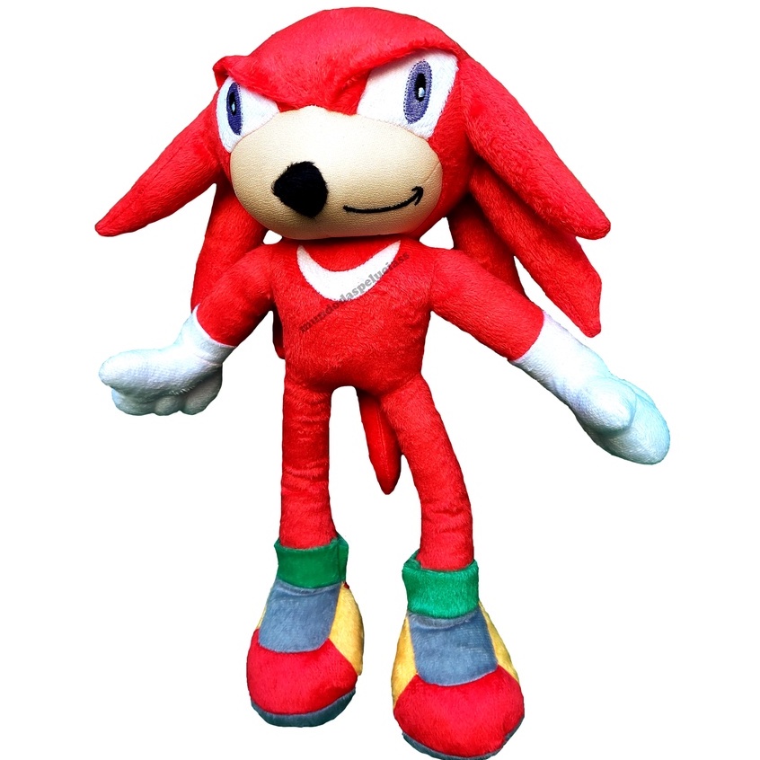 Knuckles Boneco de Pelúcia da turma do Sonic 37 cm Envio Imediato Sonic Vermelho